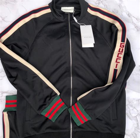 black Gucci tracksuit